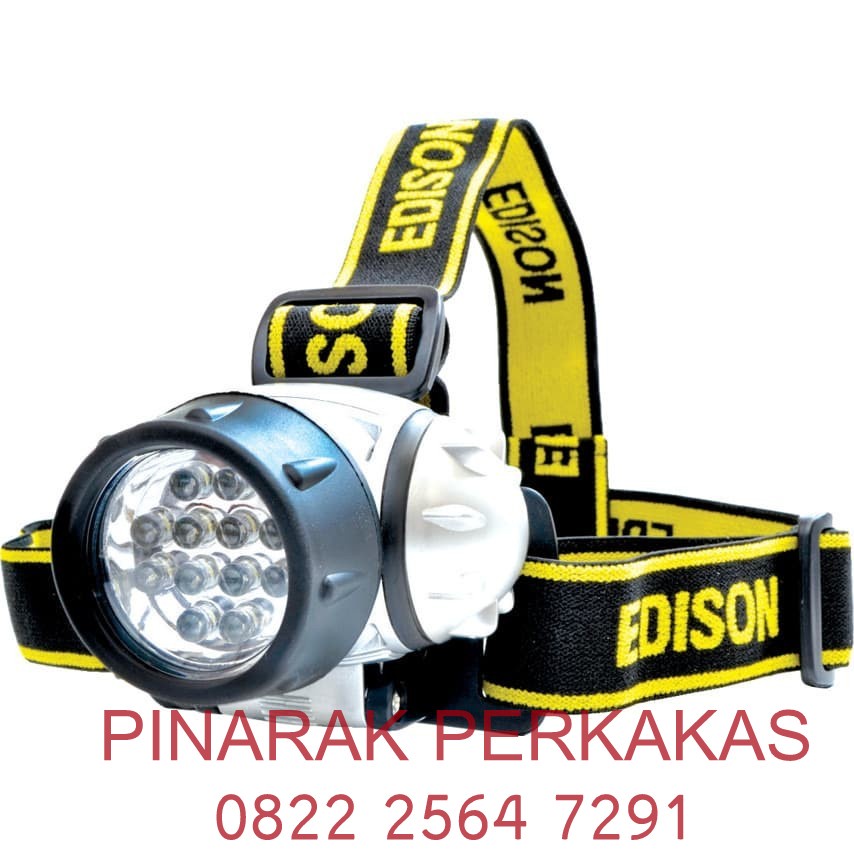 Jual Edison.EDI9045060K EHT012 - Four Mode 12 LED Headband Torch ...