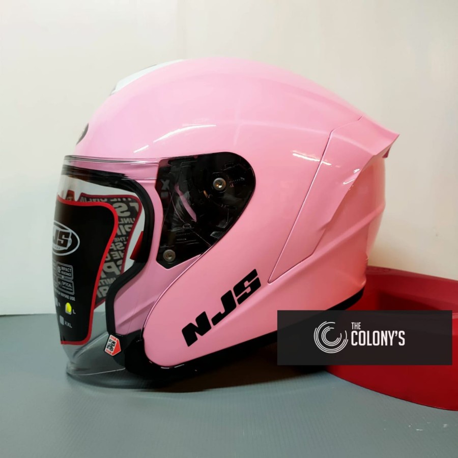 Jual Helm Njs Kairoz Solid Polos Single Visor Halfface Njs Kairos