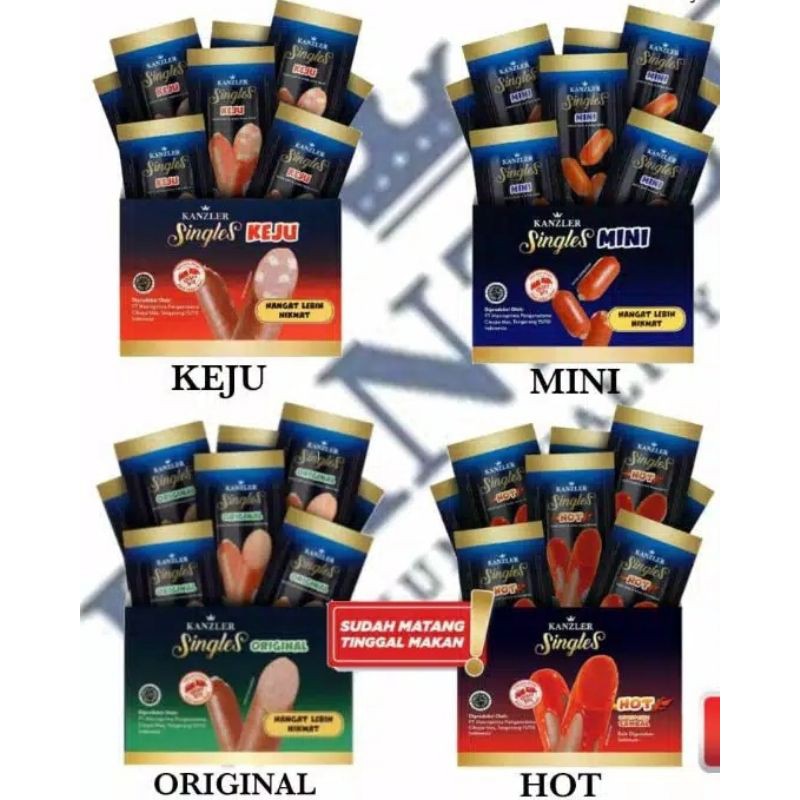 Jual SOSIS KANZLER SINGLES RASA HOT/BOX | Shopee Indonesia