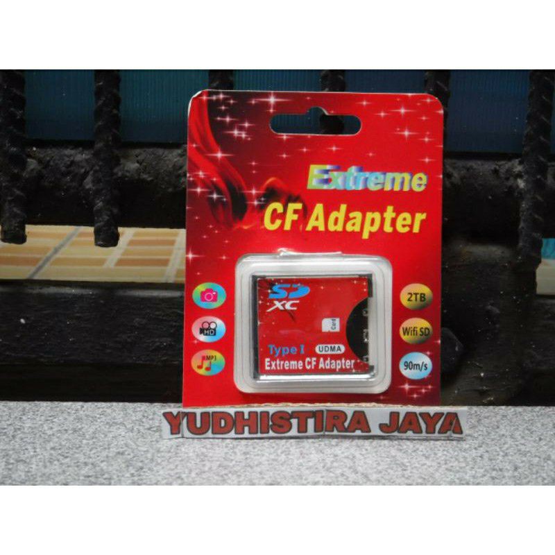 Jual New Adapter Memory Card SD to CF Type 1 WiFi up to 2TB | Shopee ...