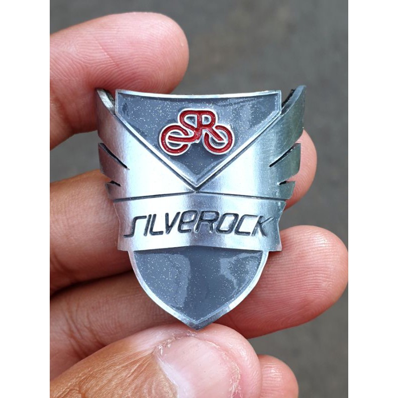 Jual Head tube Badge / Head badge SILVERROCK Emblem Sepeda SILVEROCK