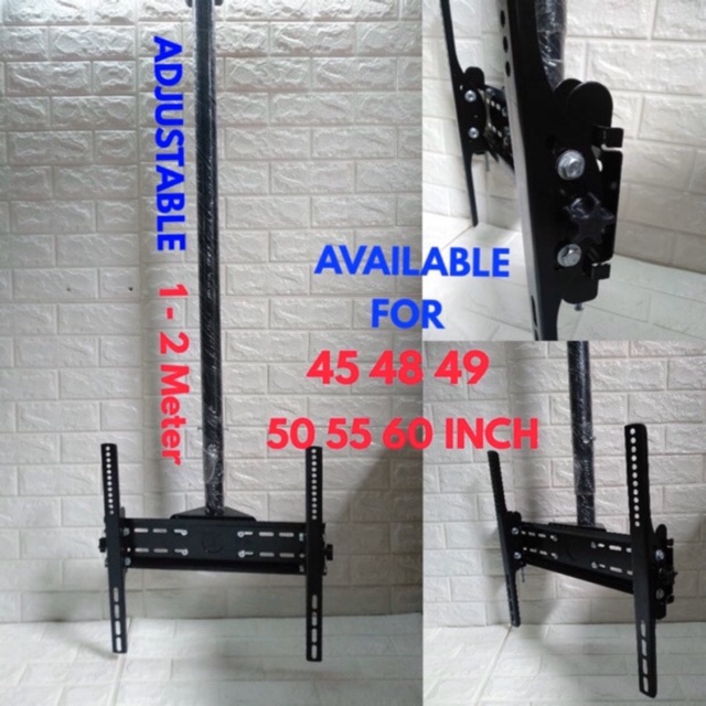 Jual Bracket Breket Braket Tv Plafon Gantung 2 Meter Ready Ukuran 4349505560 Inch 7412