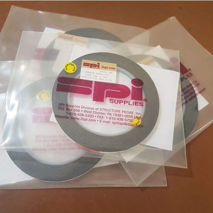 Jual Double Sided Conductive Carbon Adhesive Tape Sheet 6mm x 20m SPI