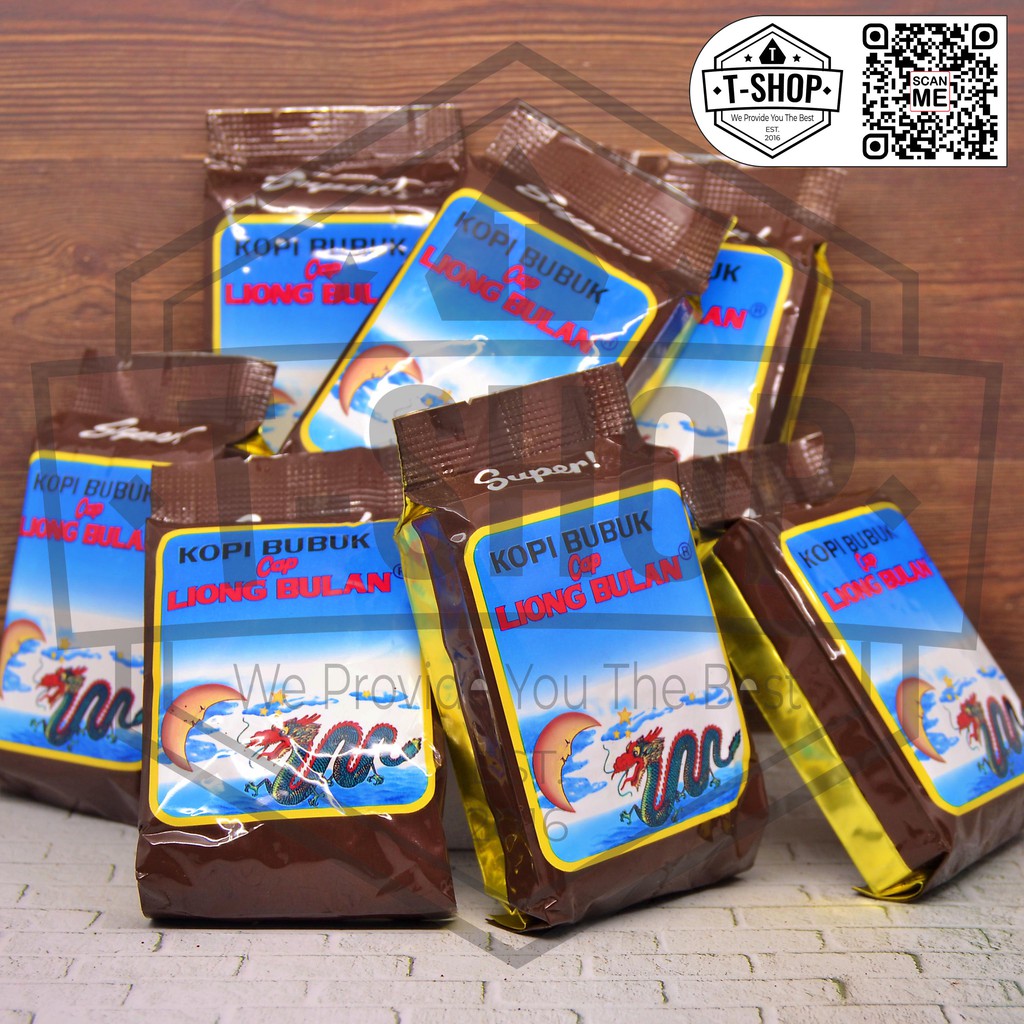 Jual Kopi Giling Bubuk Asli Cap Liong Bulan Super Tanpa Gula Khas Bogor Kemasan Plastik Foil 40