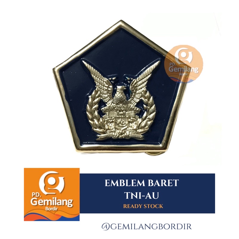 Jual EMBLEM BARET TNI-AU | Atribut tni [ kuningan ] | Shopee Indonesia