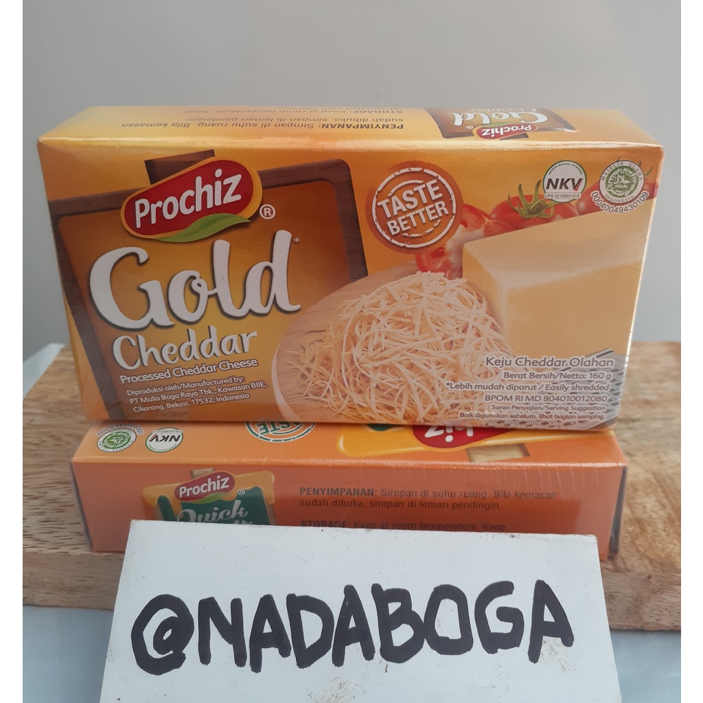 Jual KEJU PROCHIZ GOLD CHEDDAR 160G | Shopee Indonesia