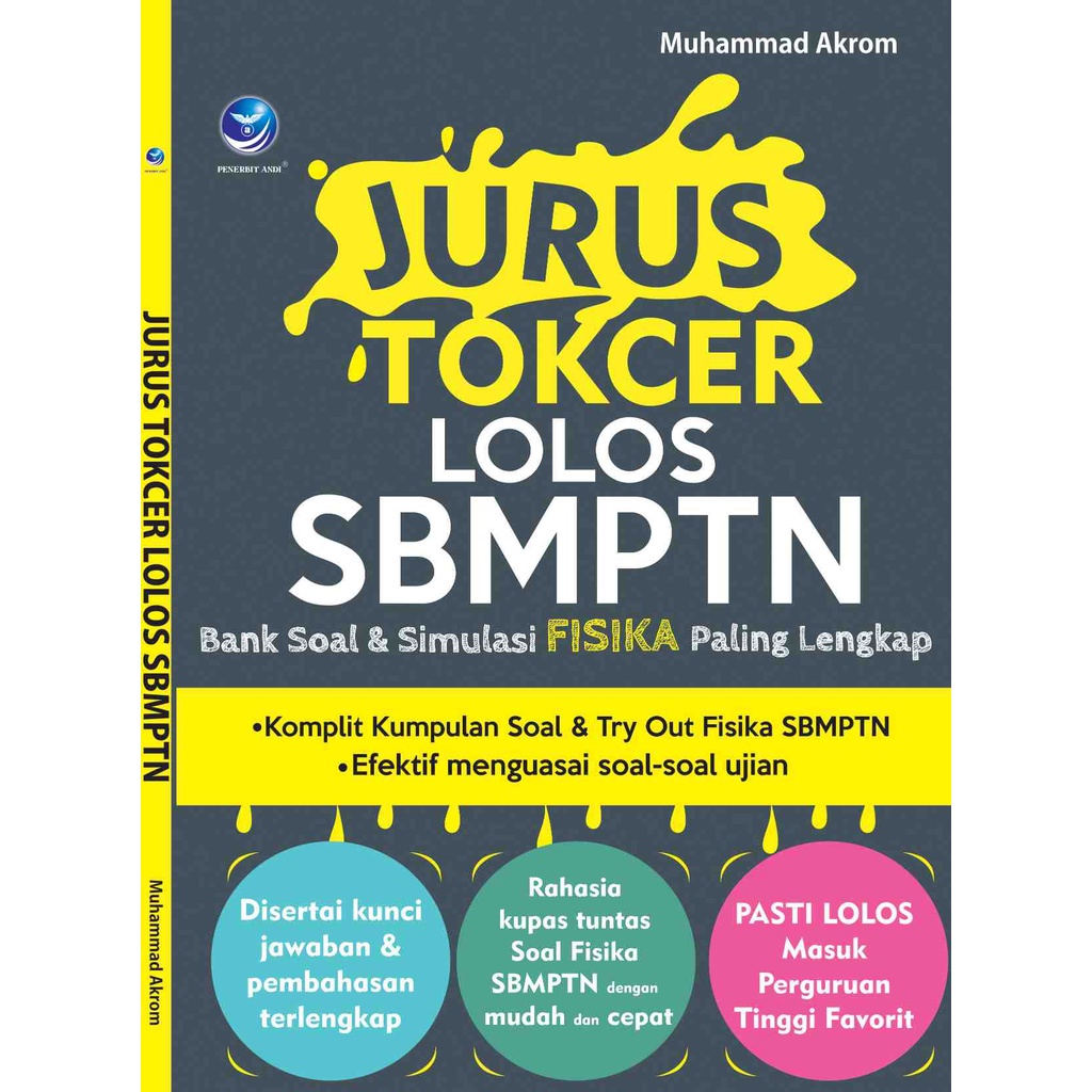 Jual BUKU  Jurus Tokcer Lolos SBMPTN, Bank Soal & Simulasi Fisika