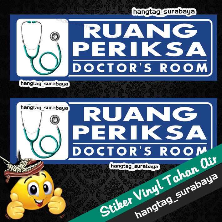 Jual Stiker Ruang Medis Rumah Sakit Klinik Apotik Laboratorium