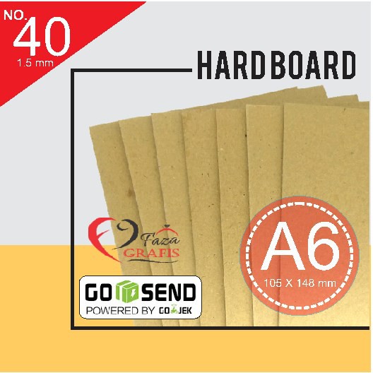 Jual Karton hardboard A6/kertas karton kuning yellow board /carton yellow board/karton board