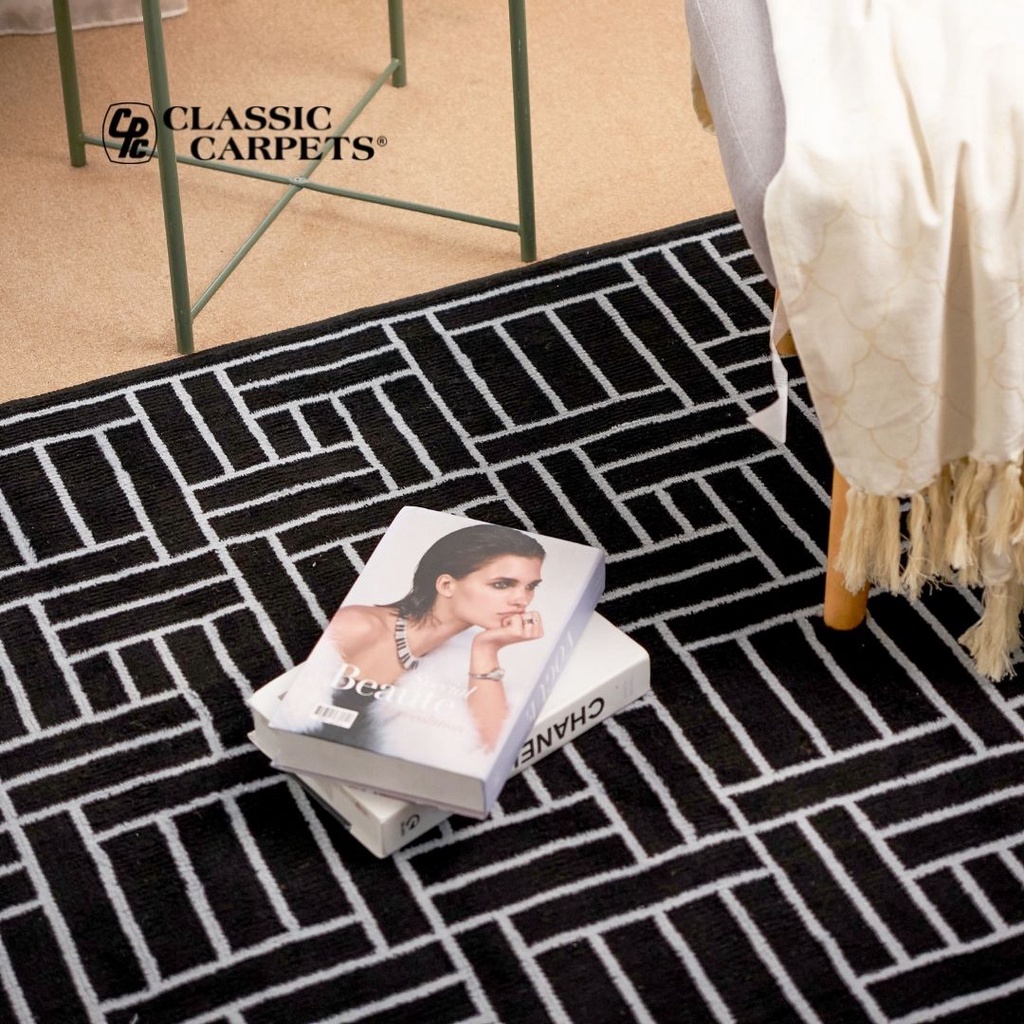 Jual Classic Carpets Karpet Modern Minimalis Anti Slip Classic Carpets La Vie Monochrome