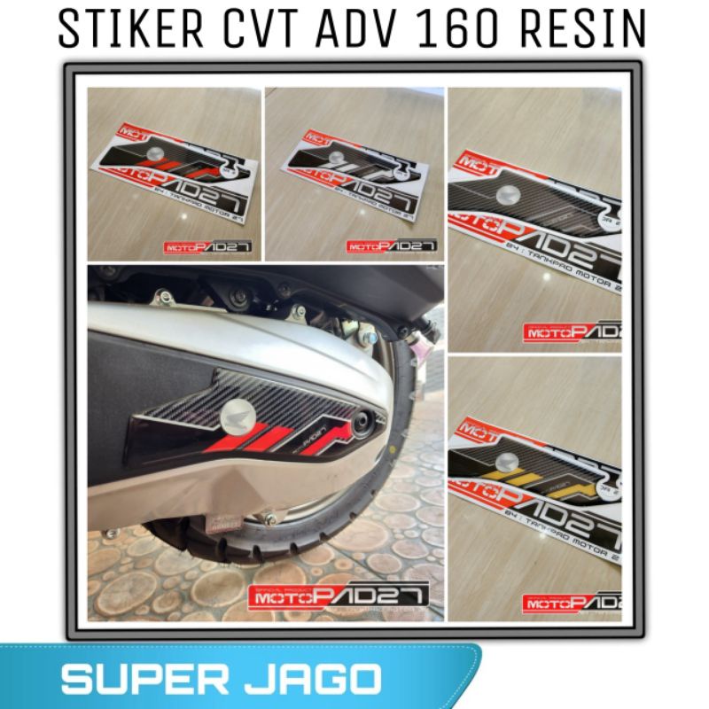 Jual Stiker Sticker Adv Stiker Cover Cvt Adv Resin Timbul Premium Motopad