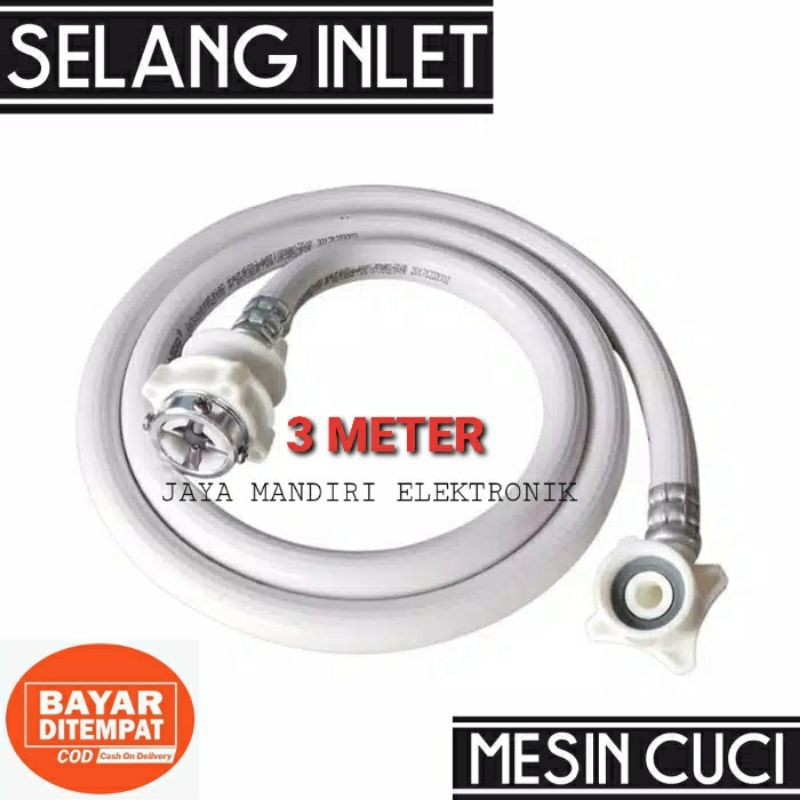 Jual SELANG INLET MESIN CUCI 1 TABUNG OTOMATIS 3 METER Shopee Indonesia