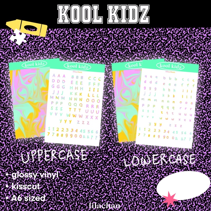 Jual KOOL KIDZ ALPHABET STICKER SET Shopee Indonesia