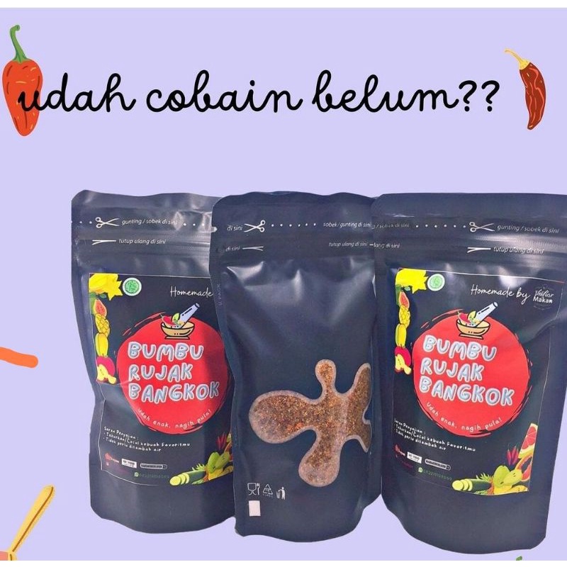 Jual BUMBU RUJAK (ROJAK) BANGKOK KEMASAN STANDING POUCH PREMIUM, RASA ...