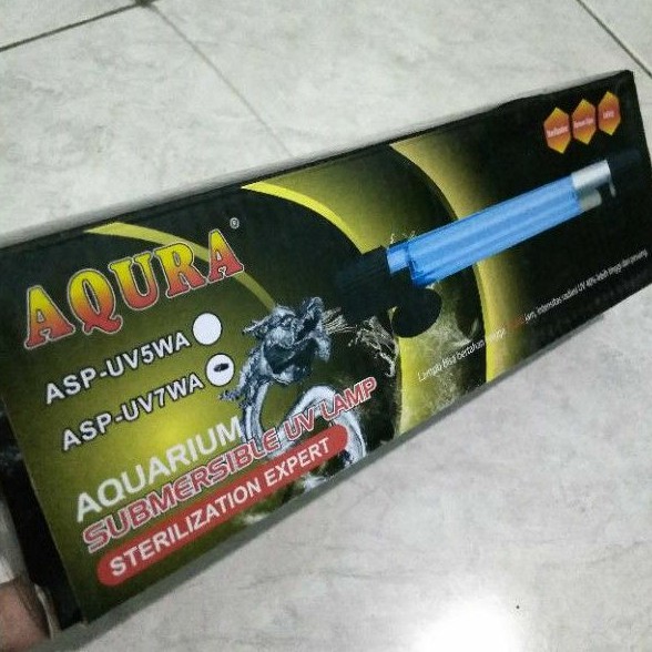 Jual Lampu UV Aquarium Aquascape merk Aqura Asp UV 7WA Shopee Indonesia