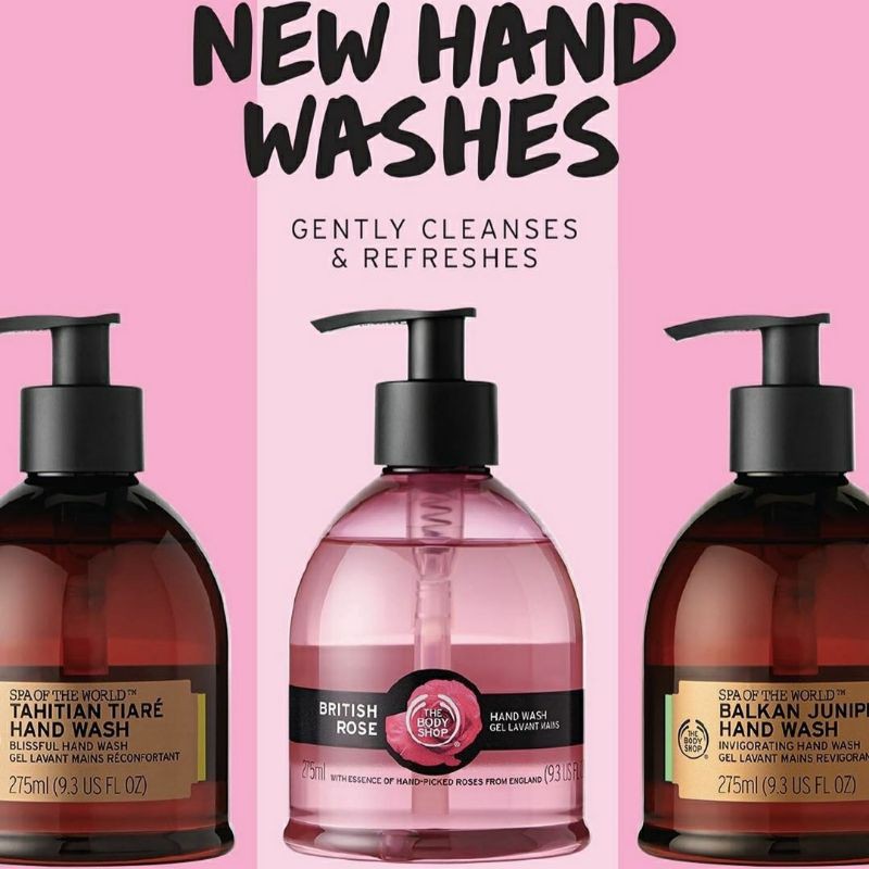Jual THE BODY SHOP HAND WASH (TAHITIAN TIARE, BALKAN JUNIPER, BRITISH