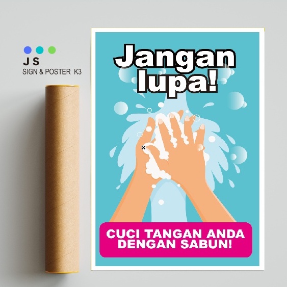 Jual Poster Safety K3 Jangan Lupa Cuci Tangan Shopee Indonesia