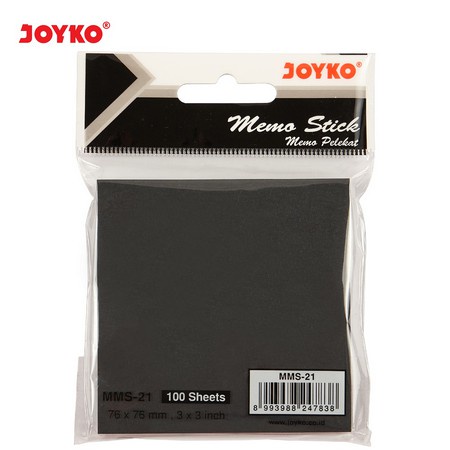 Jual Memo Stick / Sticky Note HITAM / Kertas Memo Tempel Joyko MMS-21 ...