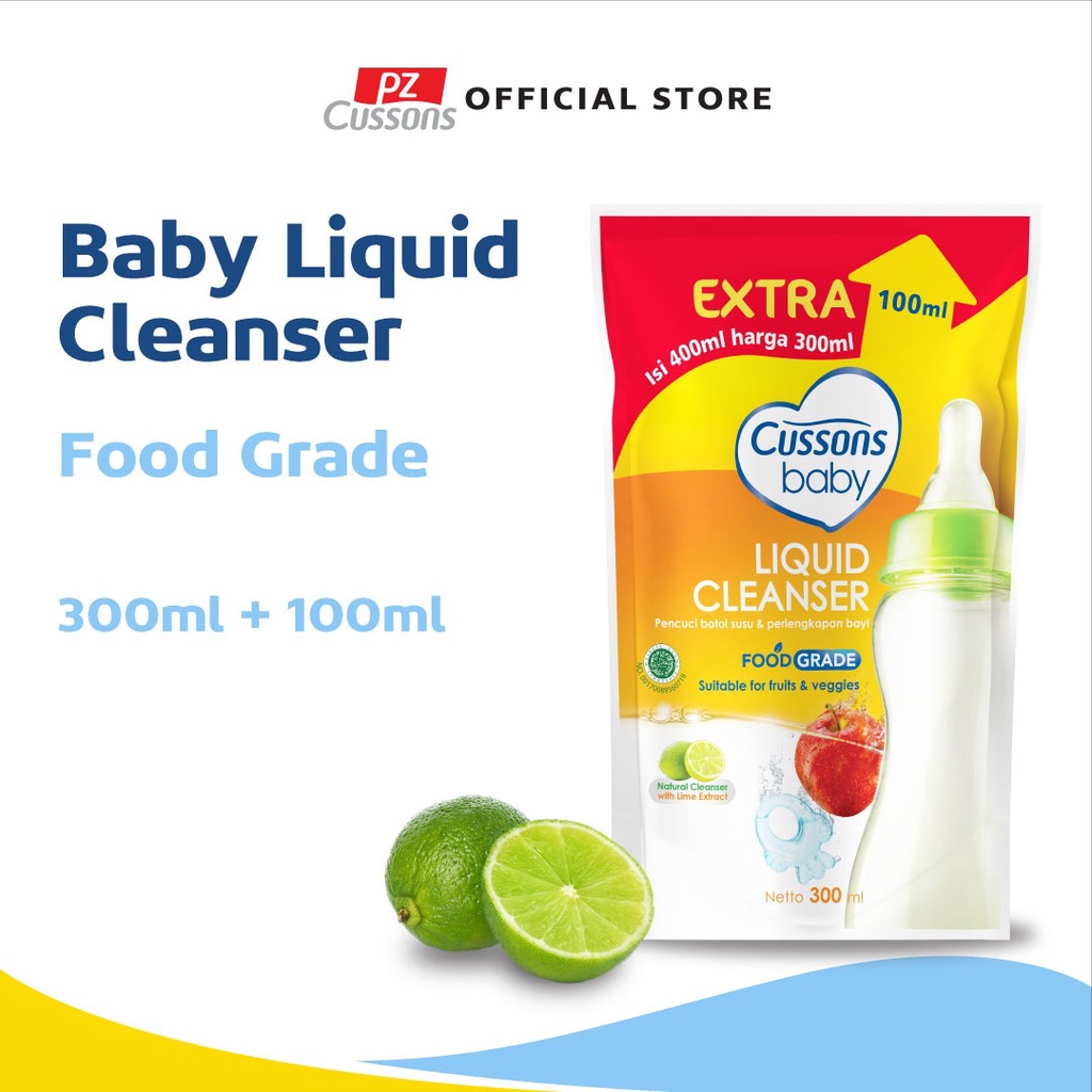 Jual Cussons Baby Liquid Cleanser - Pembersih Botol Bayi 300ml + 100ml ...