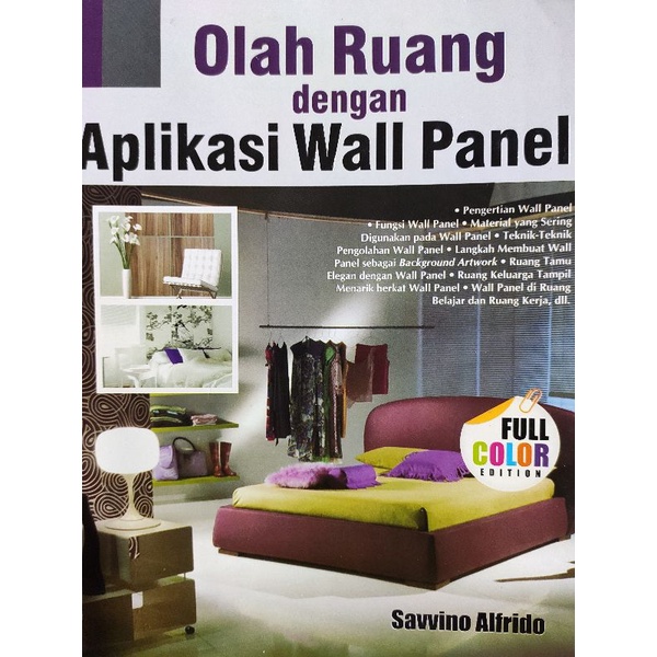 Jual buku desain rumah Olah ruang dengan aplikasi wall panel Shopee