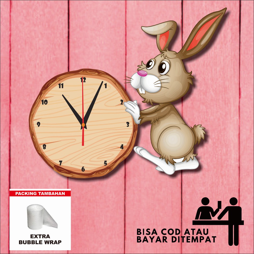 Jual Jam Dinding Ukir Karakter Wall Clock Dekorasi Rumah Hiasan Rumah