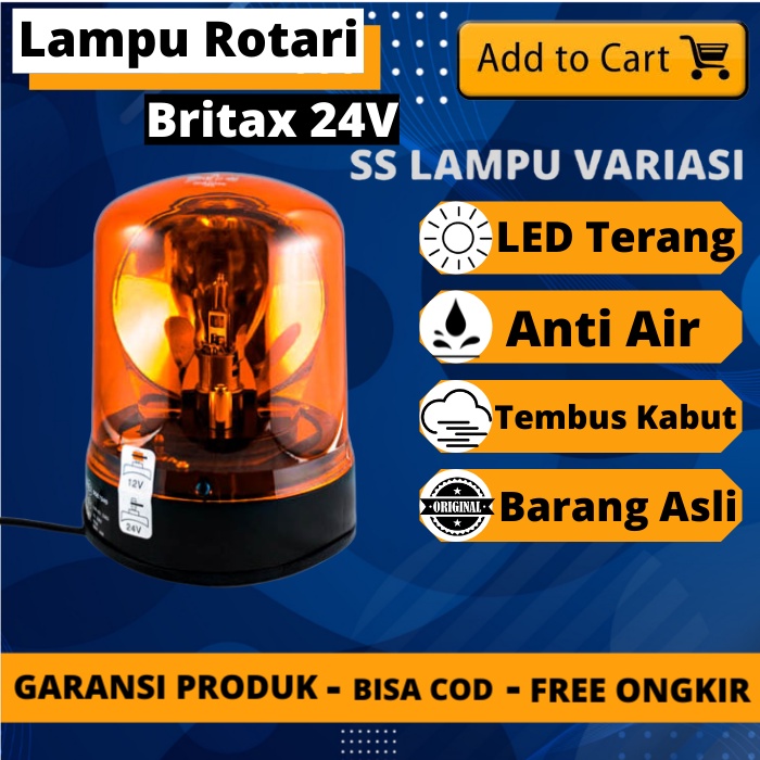 Jual Lampu Rotary Rotari Berputar Flash Beacon Rotator Led Variasi