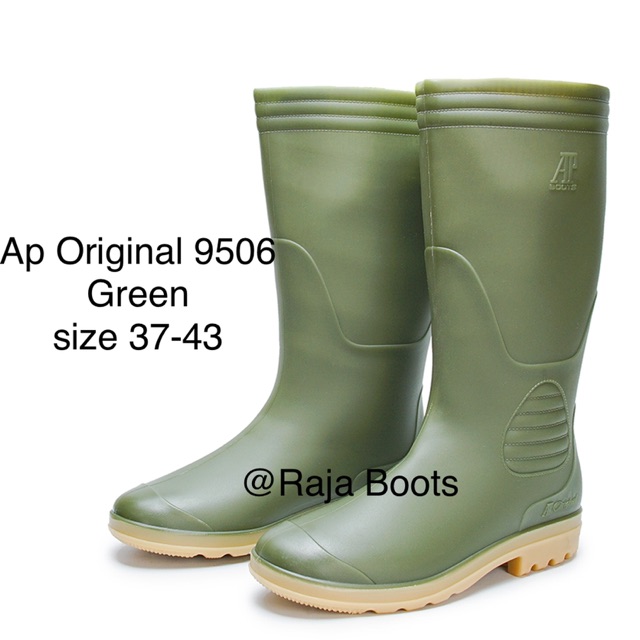 Jual Sepatu Boot Tinggi AP 9506 Hijau | Shopee Indonesia