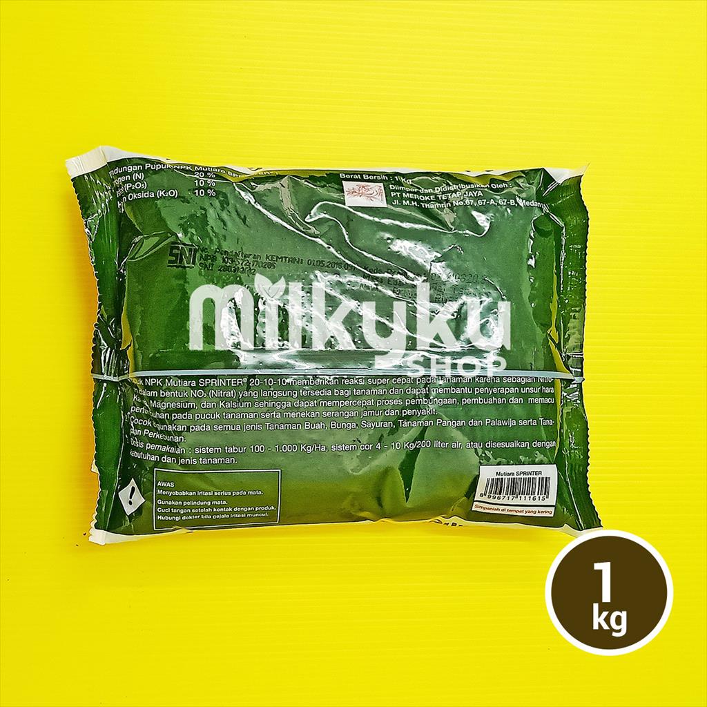 Jual PUPUK MEROKE MUTIARA SPRINTER 1 KG KEMASAN PABRIK NPK | Shopee ...
