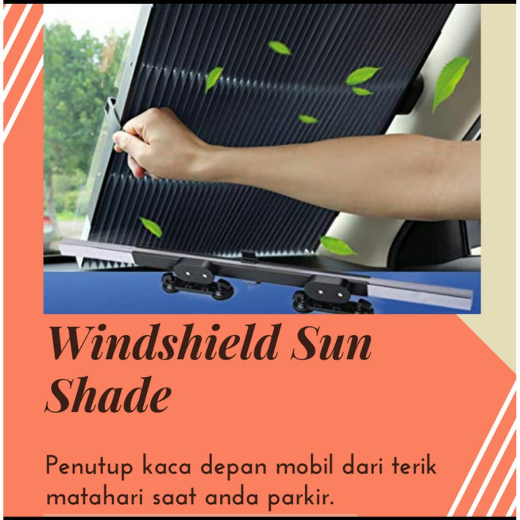 Jual JBI-0031 Penutup Kaca Depan Mobil Pelindung Panas Sun Shield Tirai