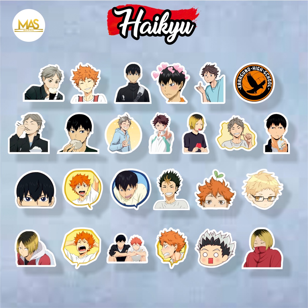 Jual Sticker Anime Haikyu Pack ( scrapbook, coverbook, tumblr, laptop ...