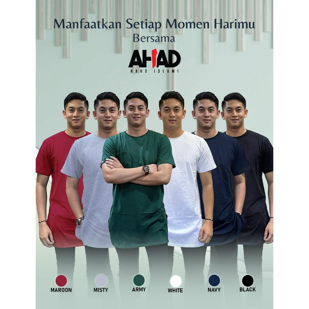 Jual Kaos Gamis Ahad Zipper Hitam / kaos kurta atau qurta gamis pria