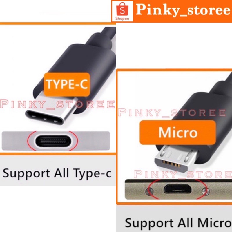 Jual Kabel Data Micro Usb Type C Lightning Iphone Kabel Charger A Meter Shopee Indonesia