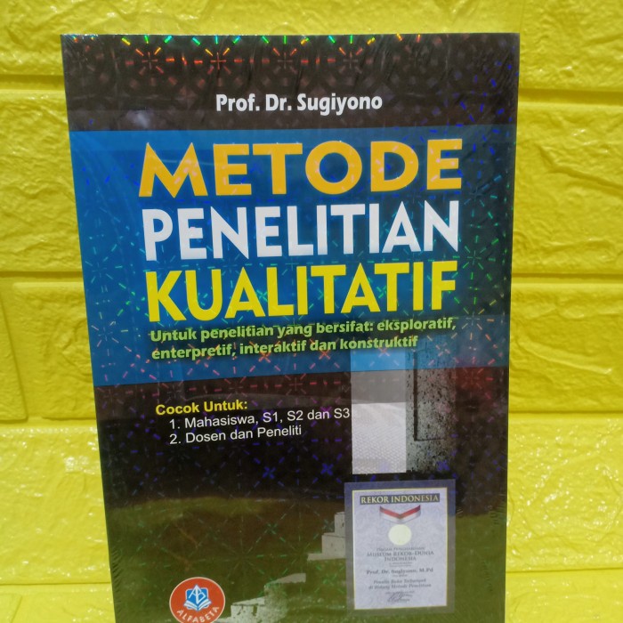 Jual METODE PENELITIAN KUALITATIF ( prof dr Sugiono ) | Shopee Indonesia