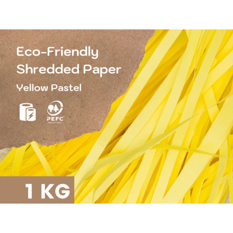 Jual Eco Friendly Yellow Shredded Paper / Kertas Serut Kuning (per 1KG ...