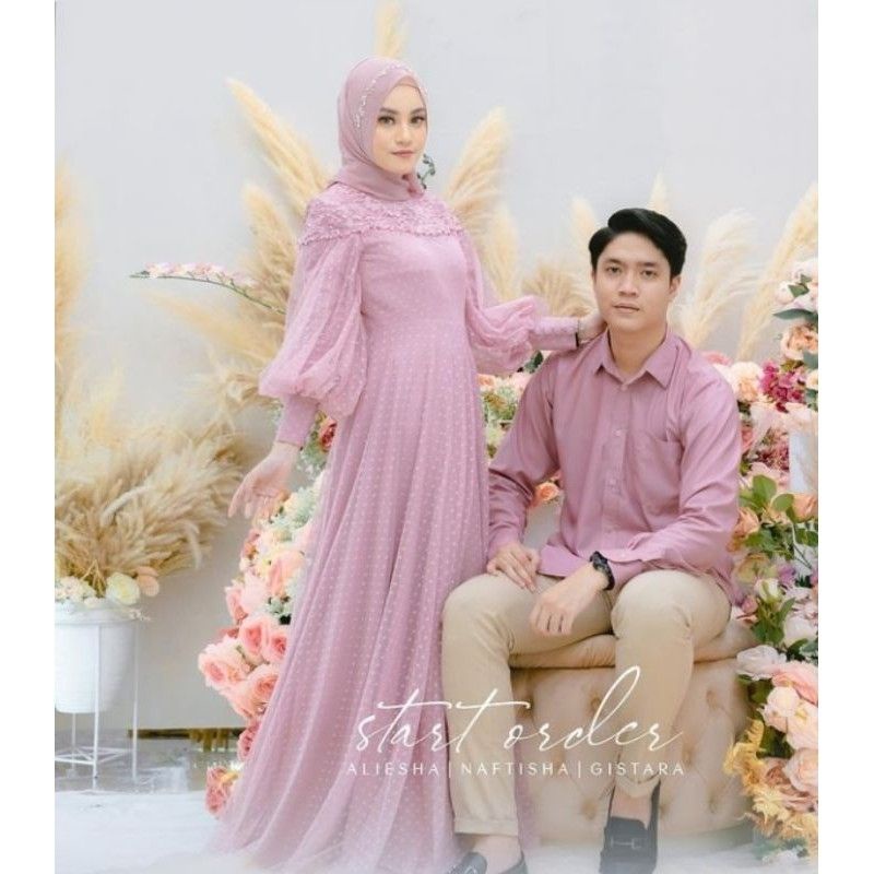 Jual Gamis couple terbaru gamis murah | Shopee Indonesia