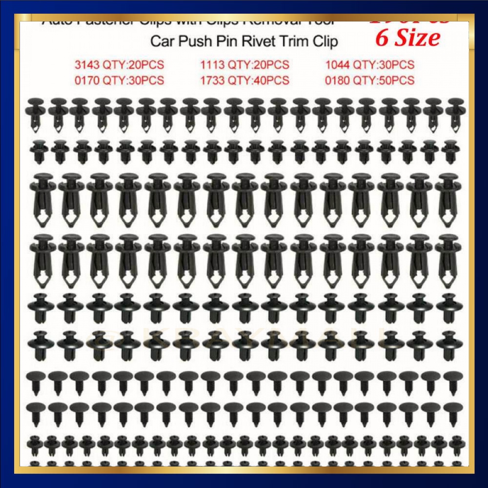 Jual Baut Rivet Universal Car Pin Fasteners Clip 190 PCS - RV031 ...