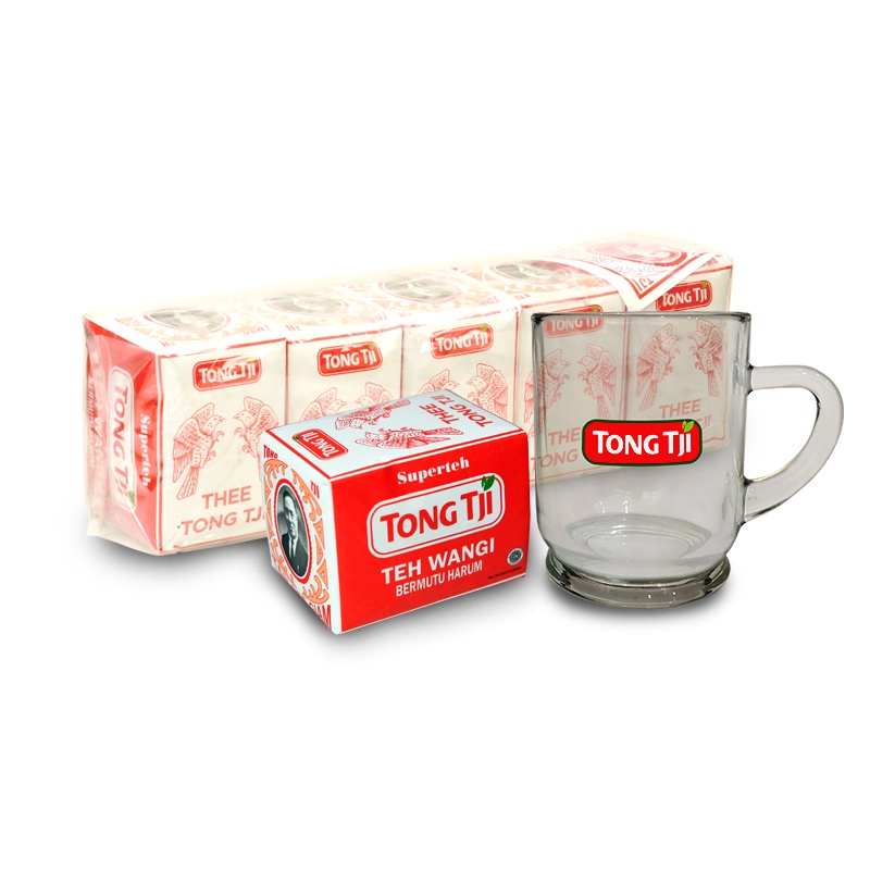 Jual Tong Tji Bundling Tong Tji Super Jasmine Tea 80g Gratis Gelas ...