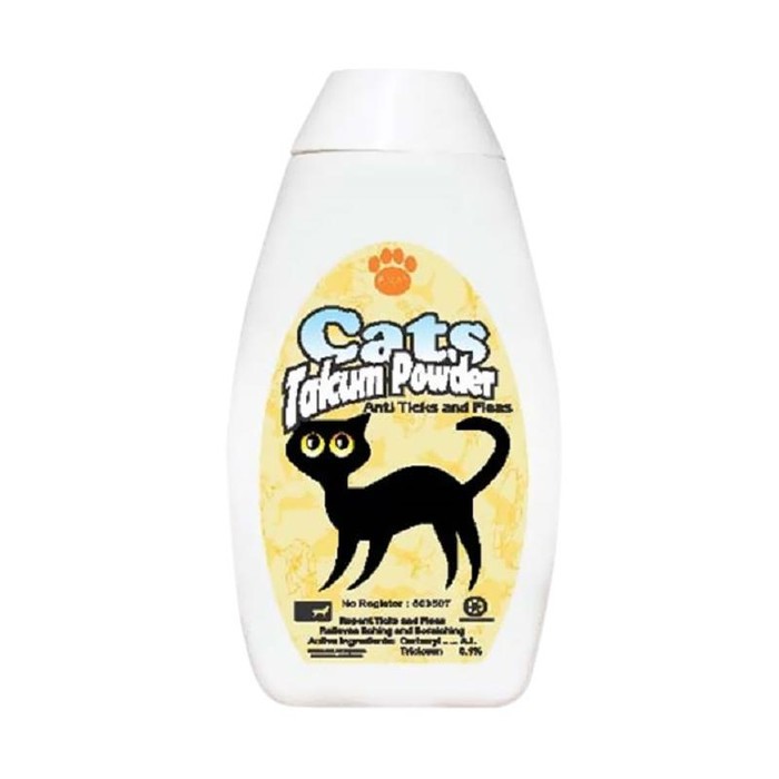 Jual cats talcum powder anti ticks and fleas 100gr / bedak kucing