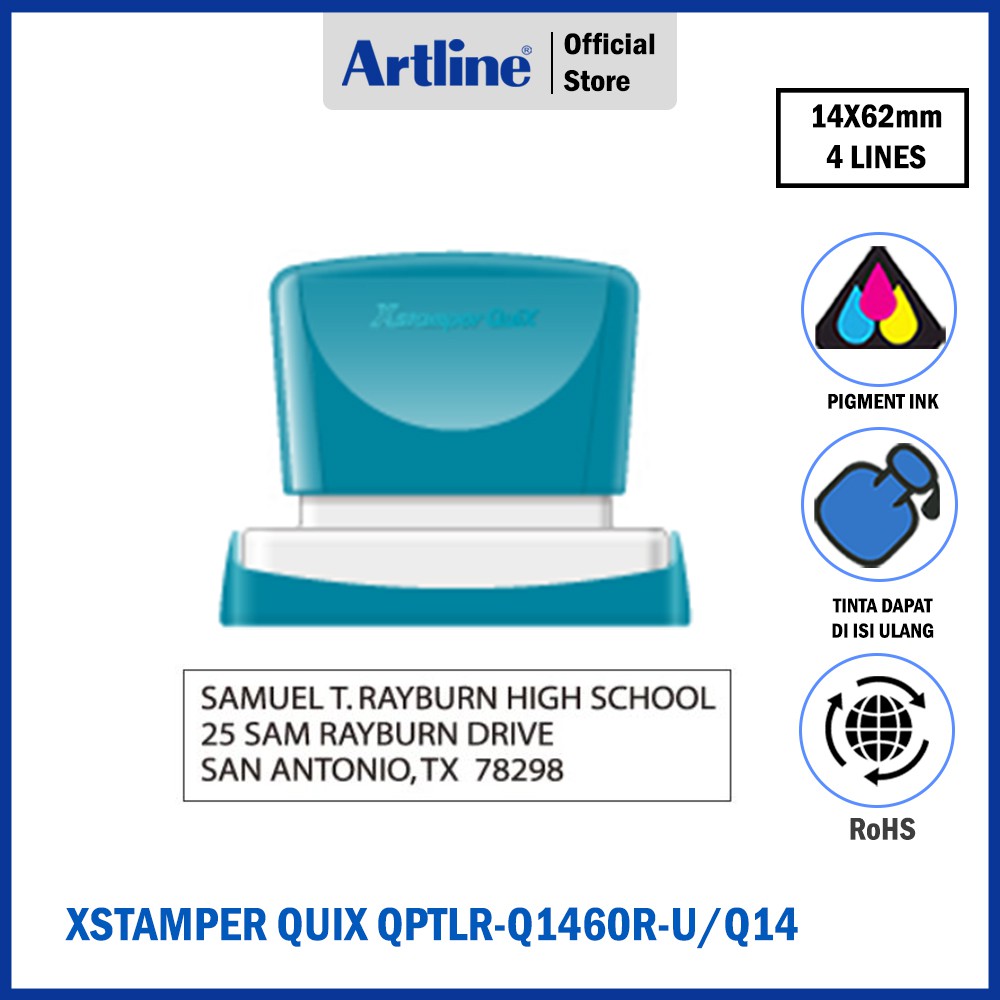 Jual ARTLINE XSTAMPER QUIX QPTLQ1460RU/ Q14 Shopee Indonesia