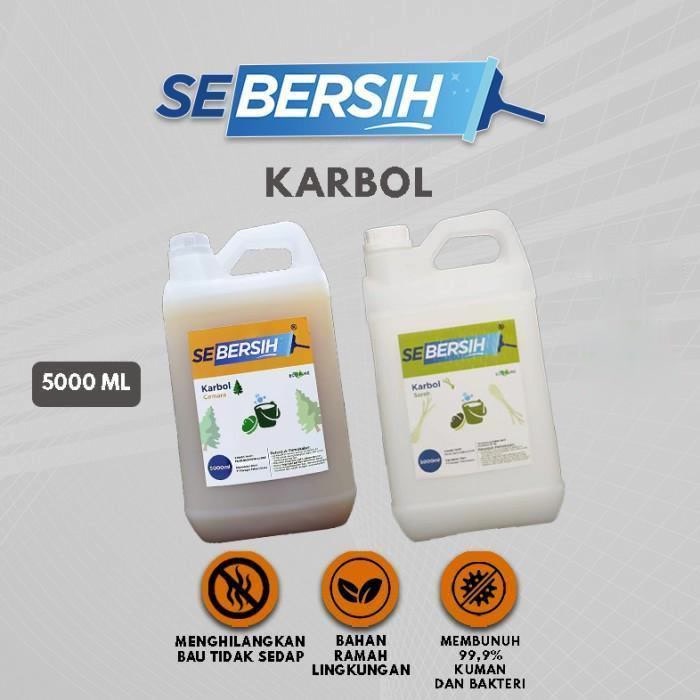 Jual Karbol Sebersih 5 Liter Aroma Sereh Cemara Premium Pembersih