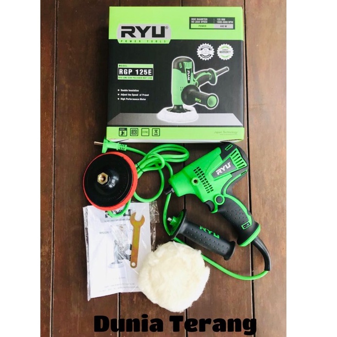 Jual Gun Polisher RYU RGP125E 5in 440W - Mesin Poles Mobil RYU RGP 125 ...