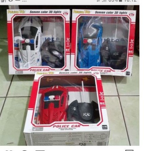 Jual RC Police remote control polisi (biru. putih. merah) | Shopee ...