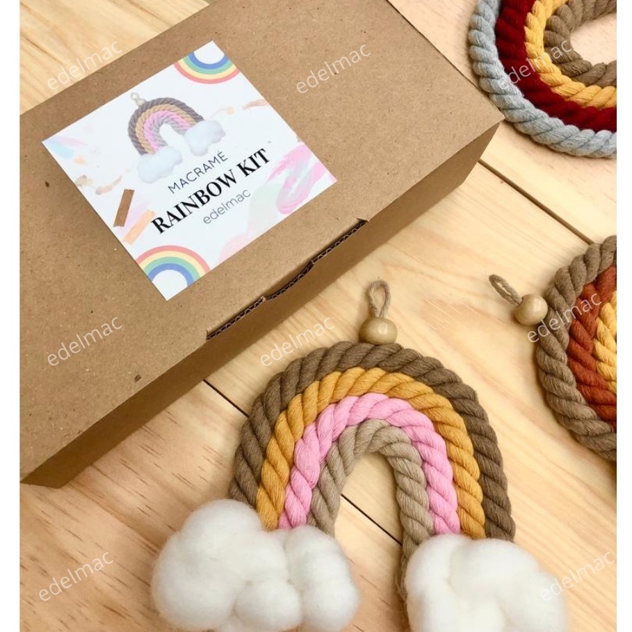 Jual Diy Paket Macrame Rainbow Kit Decoration Doorwall Hanging