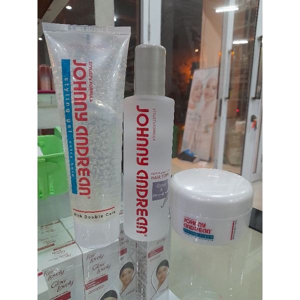 Jual Jonny Andrean Styling Cream & Johnny Andrean Hair Tonic botol Kaca