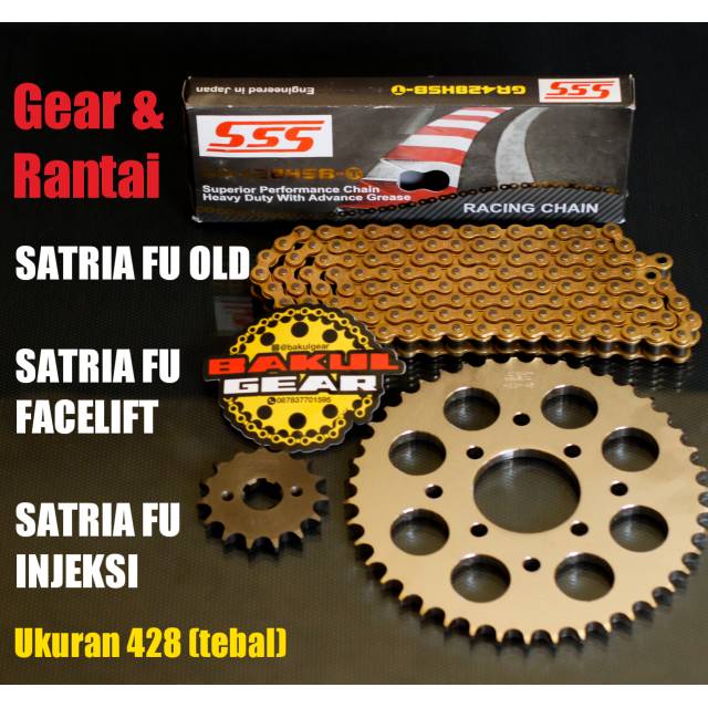 Jual Gear Set Sss Satria Fu F Old New Injeksi Facelift Fi Hsbt