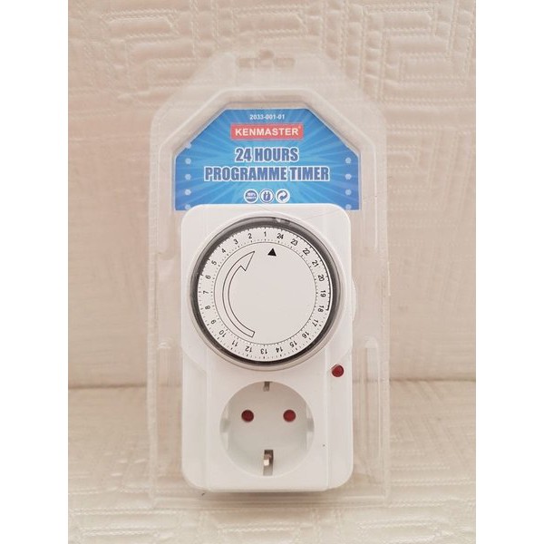 Jual Jual Stop Kontak Timer Analog - Manual 24 Jam Merk Kenmaster ...