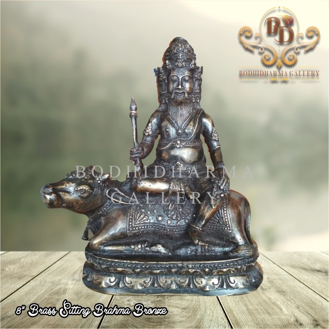 Jual Patung Rupang Arca Dewa Brahma Brass Sitting Brahma Bronze Inch Shopee Indonesia