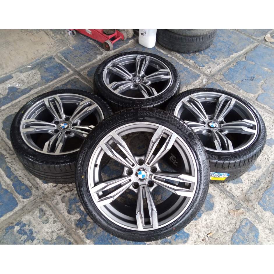 Jual velg seken bmw m6 pcd 5x120 ring 18 seken bekas murah plus ban ...
