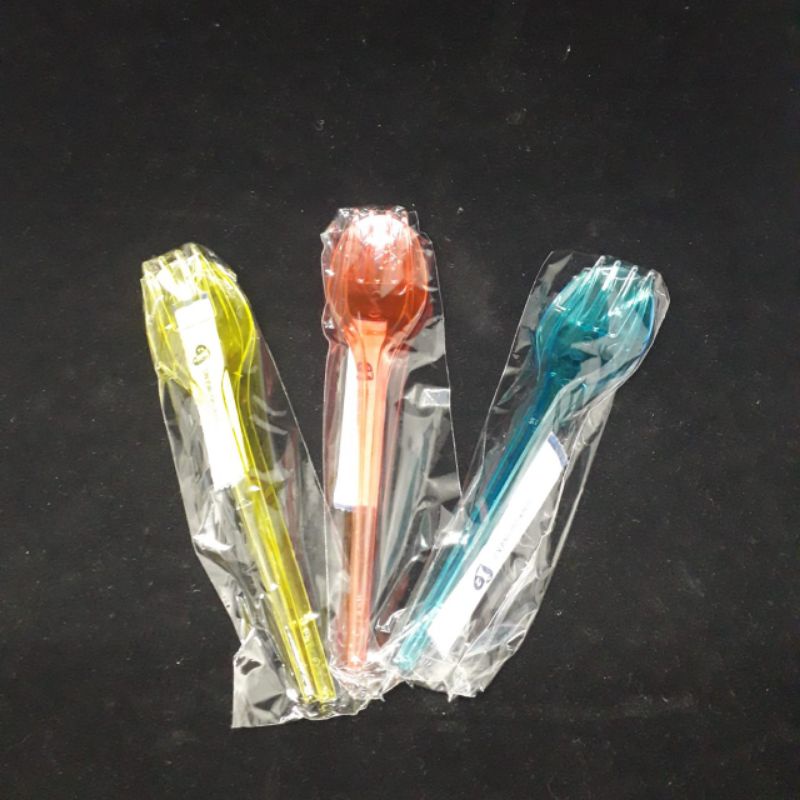 Jual SENDOK MAKAN PELANGI SET @50 PCS | Shopee Indonesia