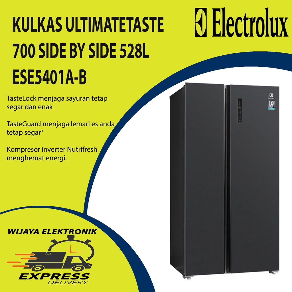 Jual KULKAS 2 PINTU SIDE BY SIDE 528 LITER ELECTROLUX ESE5401A-B ...